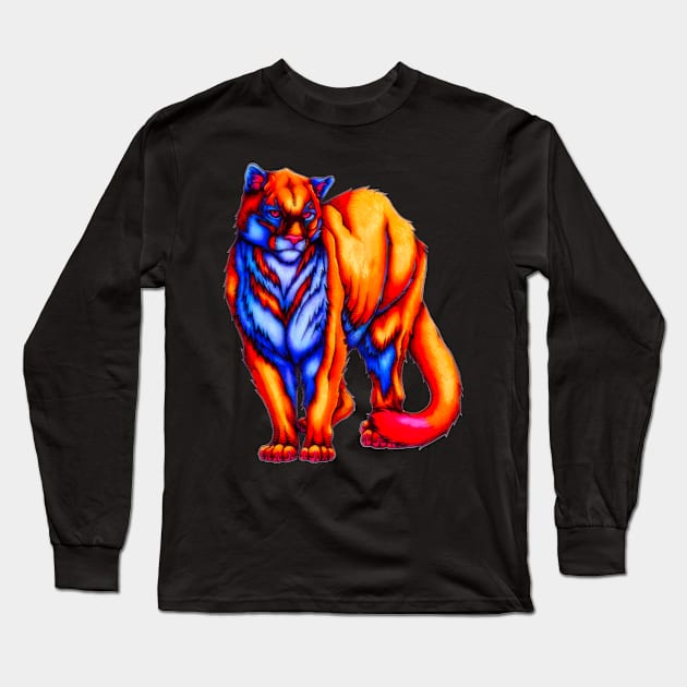 The Totem of the Cougar Long Sleeve T-Shirt by The Genierium